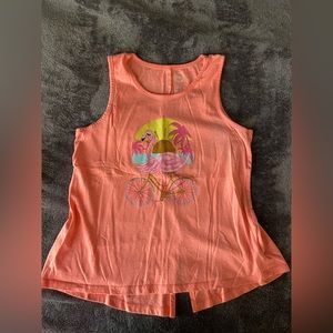 Girls Flamingo Tank Top size large